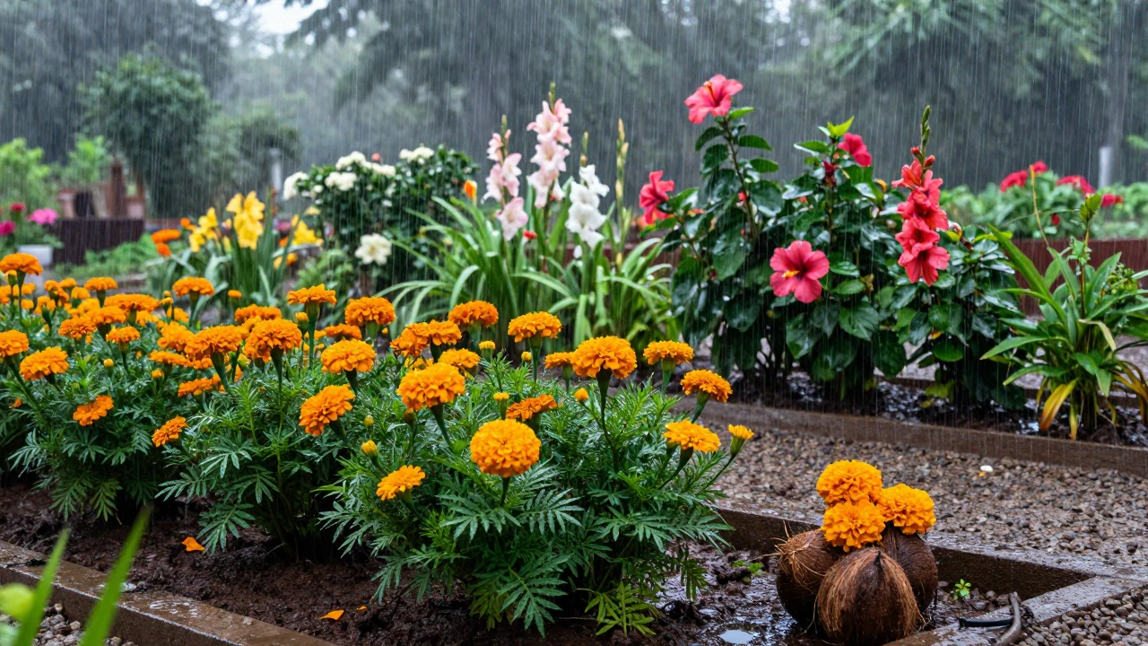 What Are the Two Rainiest Months in India for Flower Gardening?
