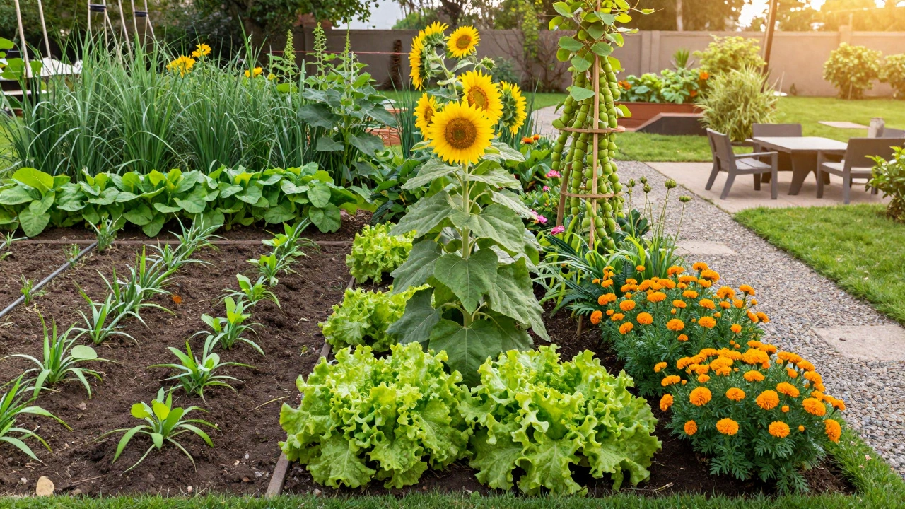 Comparison of structured vegetable plots versus layered kitchen beds